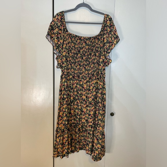 Terra & Sky brown sleeveless mini dress casual sundress - Picture 3 of 9